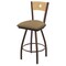Holland Bar Stool Co 36" Swivel Counter Stool, Brnz Finish, Nat Back, Canter Sand Seat X830 - alternate 1